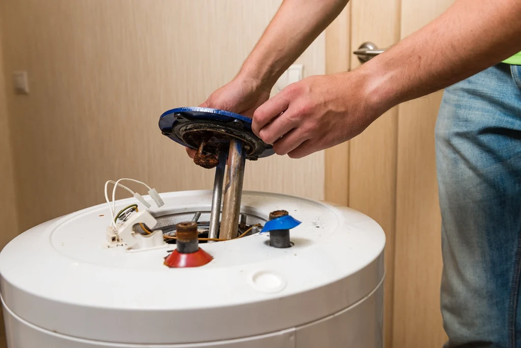 how to test water heater element