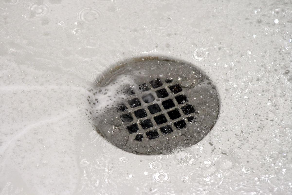 shower drain size